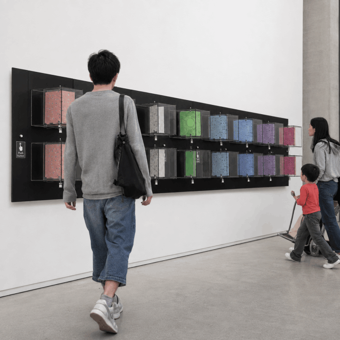 Superposition art installation design