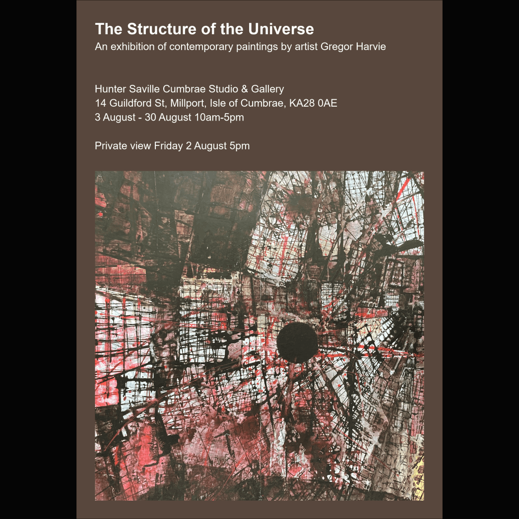 Gregor Harvie exhibition - the structure of the universe