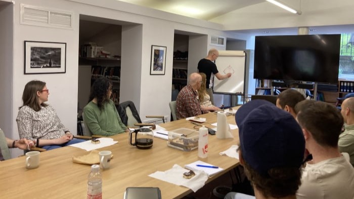 The light universe - physics painting by Gregor Harvie